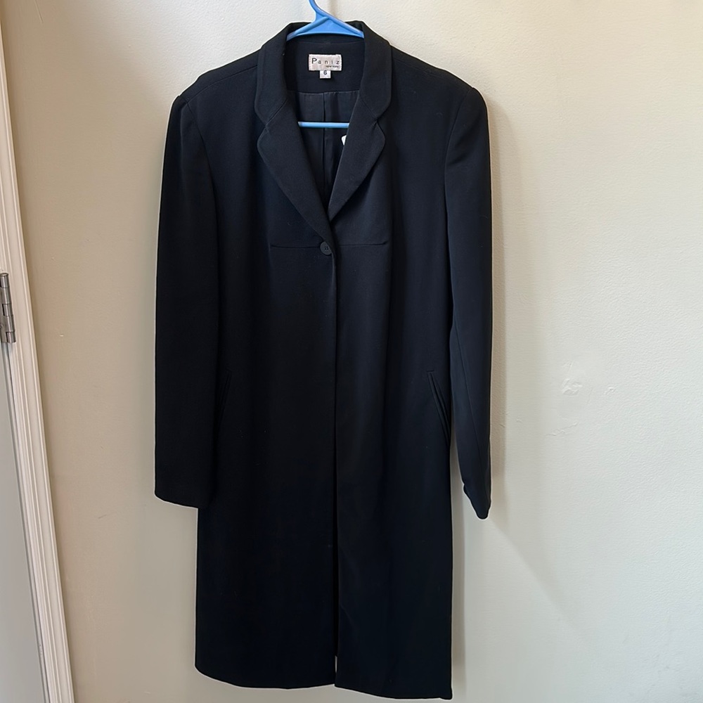 Paniz New York Vintage women’s long blazer jacket size 6